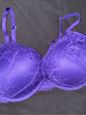 Purple Lace Contour Bra - Women's Intimates